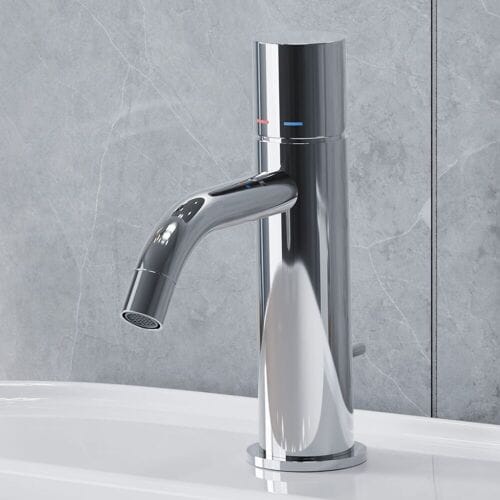 Steinkamp Living basin mixer, with drain set 62001CRST