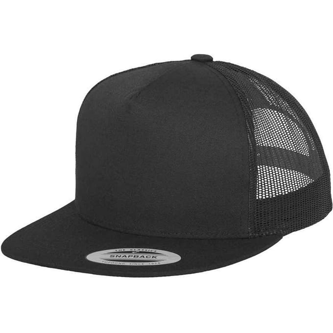 Flexfit Klassieke trucker pet (Zwart)