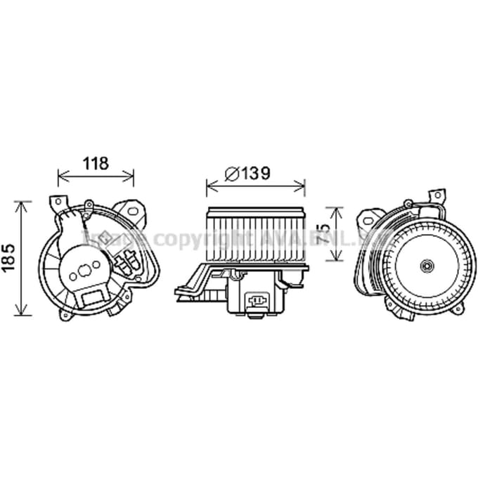 Interieurventilator AVA COOLING FT8433