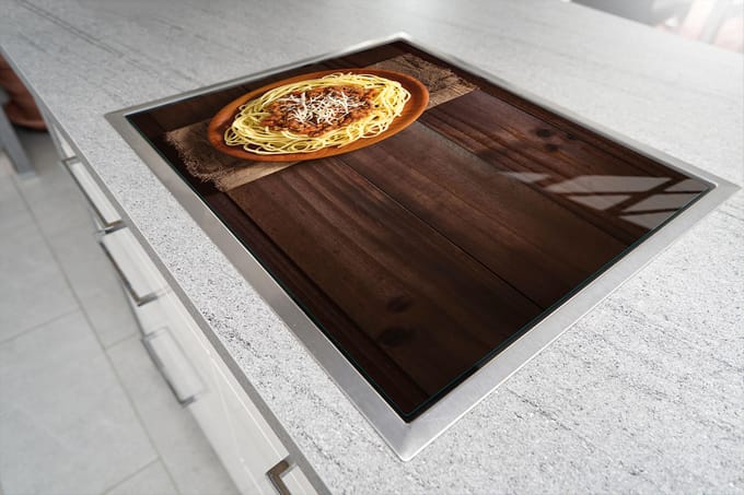 TMK ArtDeko - Glazen Snijplank - 52x30 cm - Hittebestendig - Antislip