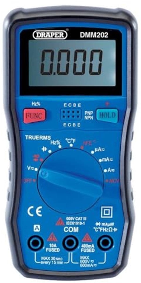 Digitale multimeter met TRMS, temperatuur, en contactloze spanningstest