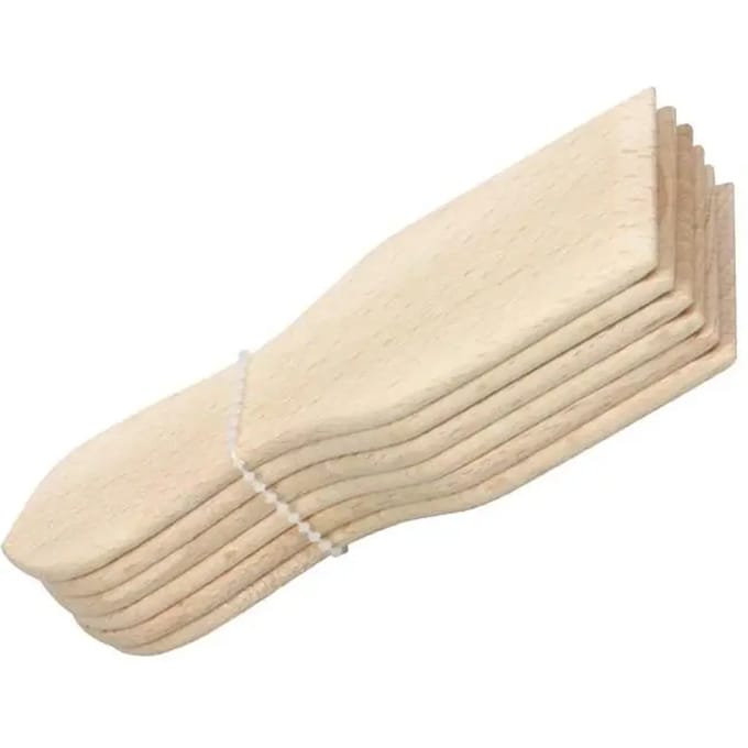 Set van 6 hetre raclette spatels H. Beligné & Fils
