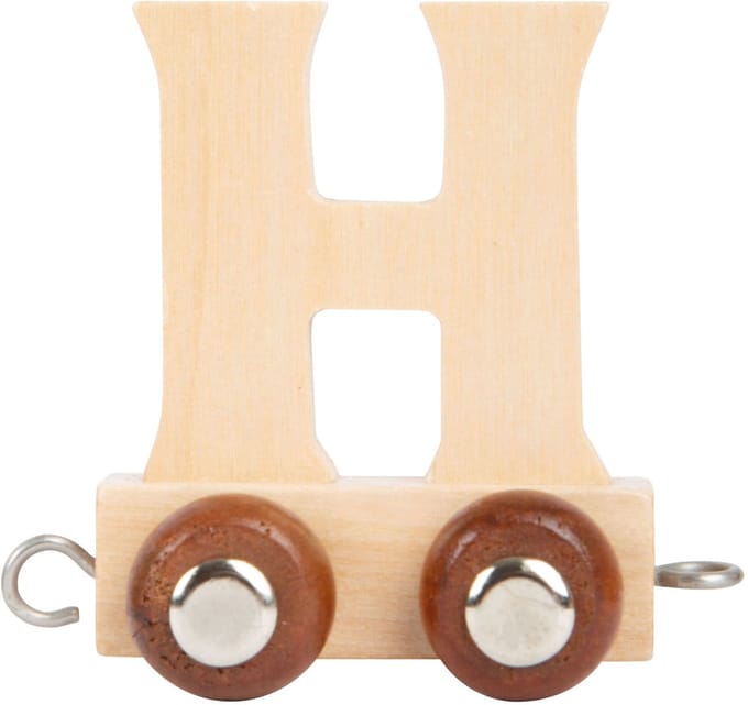Small Foot - Wooden Letter Train - H - 12 pieces