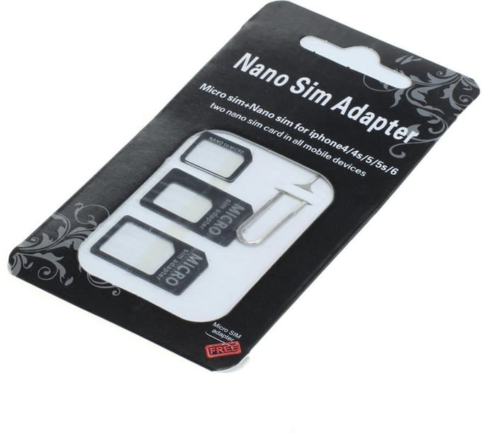 SIM card adapter set (4 in 1) blister