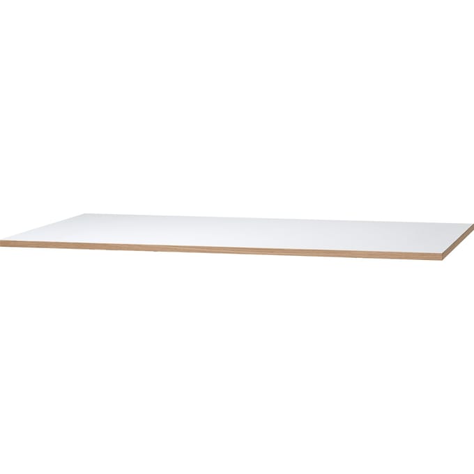 Richard Lampert Eiermann tafelbladen - 140 x 80 cm - melamine wit/eiken rand