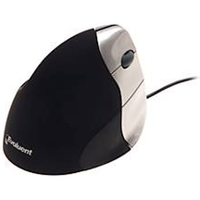 Verticale muis Evoluent Standard Right Hand Model, muis met 3 knoppen, scrollwiel, kabel