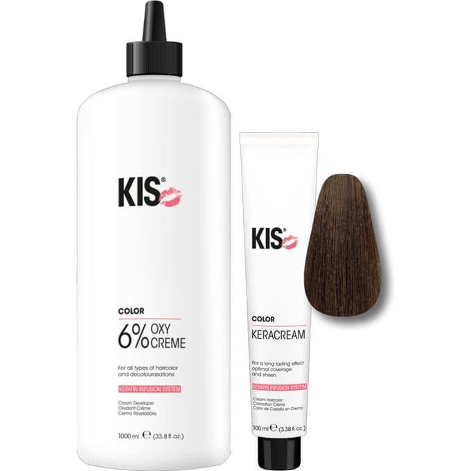 KIS KeraCream Color 5N 100ml + OxyCream 6% 1000ml