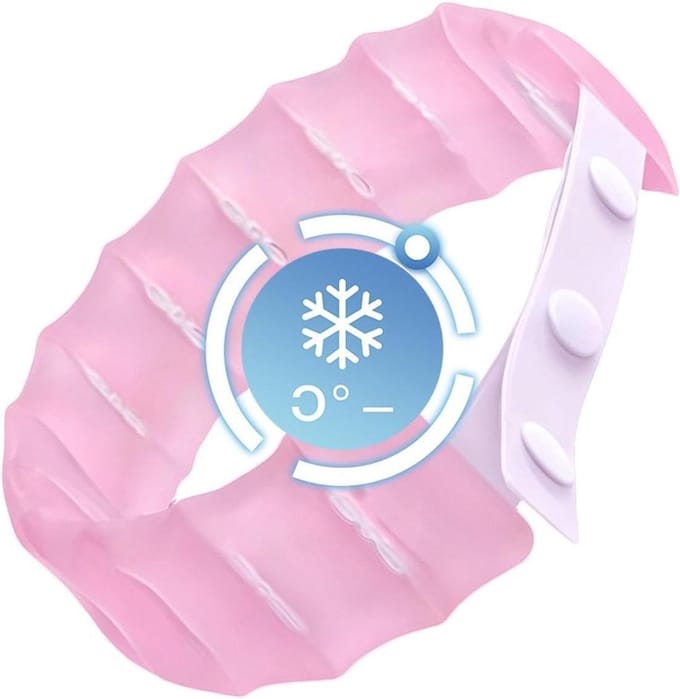 IJs Nekring - Nekkoeler Wrap - Koel Blijven - Stabiele Draagervaring - 16 x 5 x 2 cm - null