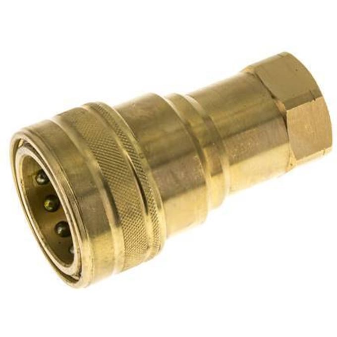 Messing DN 25 Hydraulische Koppeling Snelkoppeling 1 inch NPT binnendraad ISO 7241-1 B D 37.8mm