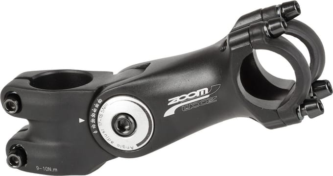 A-head stuurpen - 90 mm - verstelbaar - zwart