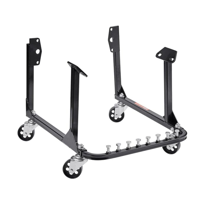 Support de moteur 750LBS/340KG Chariot de levage moteur avec 4 roulettes Acier robuste
