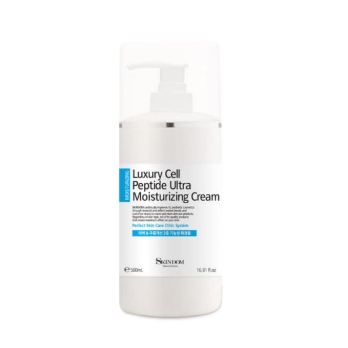 SKINDOM Luxe Cel Peptide Ultra Hydraterende Crème 500ml Korea Schoonheid white