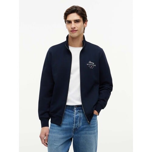 Tommy Hilfiger Script Stack Sweatshirt Desert Sky Taglia: S | Felpe con cappuccio Outlet | Uomo