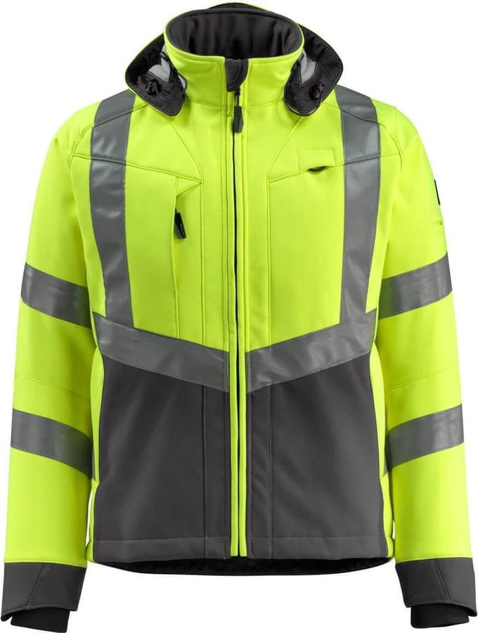 Mascot Safe Supreme Softshell jas 15502-246 - hi-vis geel/donkerantraciet - M
