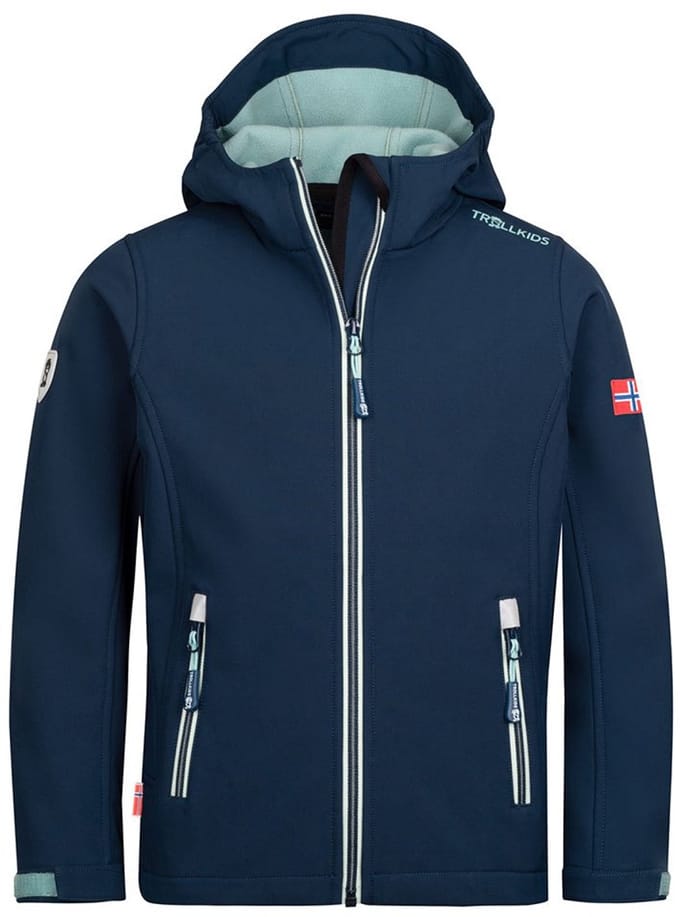 Trollkids Trollfjord Jas Blauw 98 cm Jongen