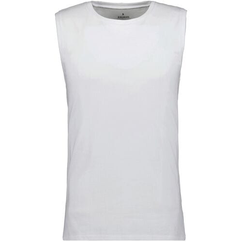 Ragman Ondermode Athletic Jersey Shirt Round Neck Wit / male