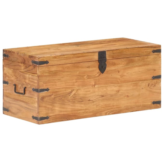 vidaXL - Kist - 90x40x40 - cm - massief - acaciahout