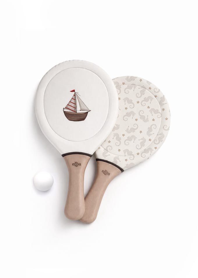 Mrs Ertha Beach Rackets - Paddle-set met balletje - Coastal Charms