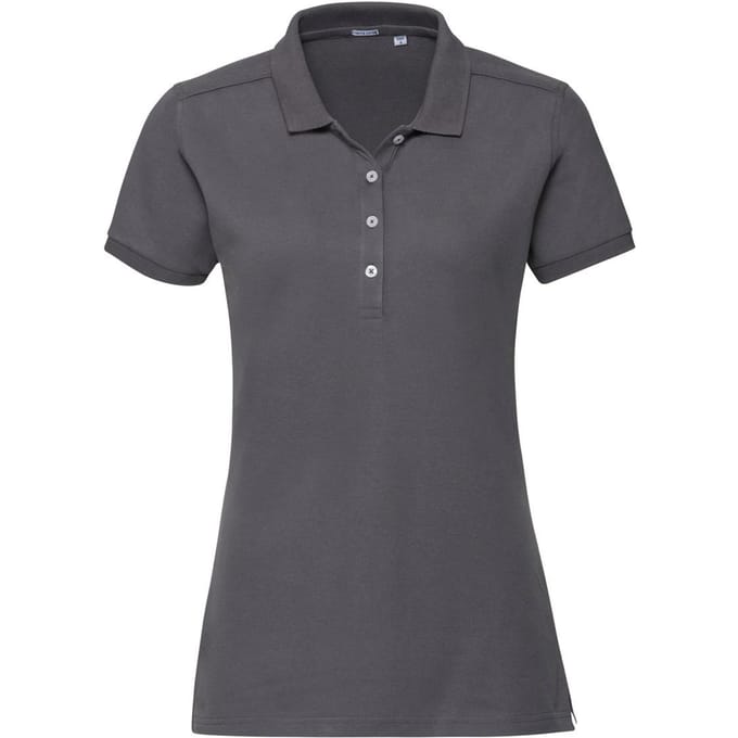 Russell Dames/dames Stretch Short Sleeve Polo Shirt (Konvooi Grijs)