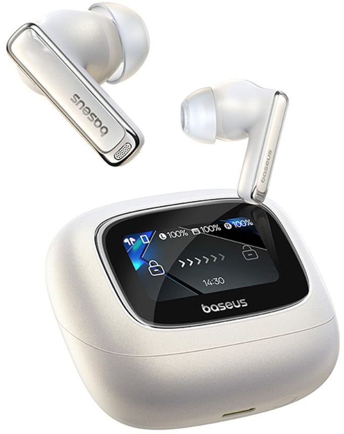 Baseus Bowie M2s Ultra TWS Wireless In-Ear Headphones with Interactive Screen - White
