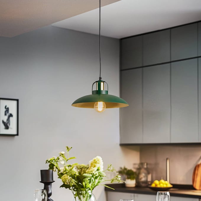 Milagro Felix MLP7709 Hanglamp Groen Goud E27