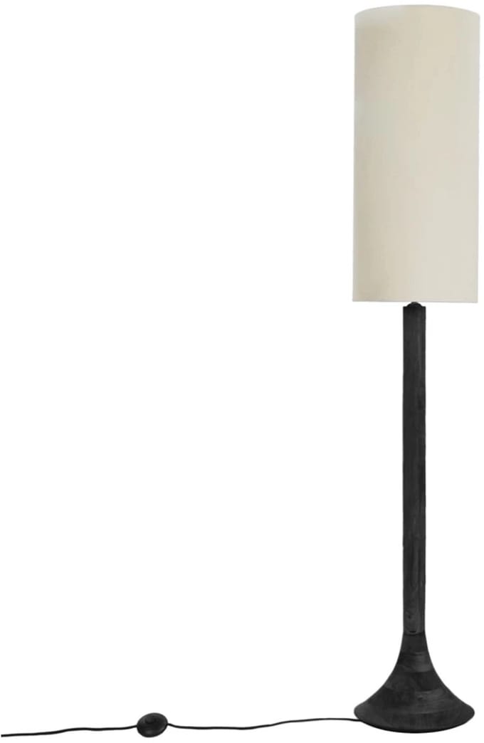 Pomax Funnel vloerlamp D28cm H160cm mango hout / houtskool