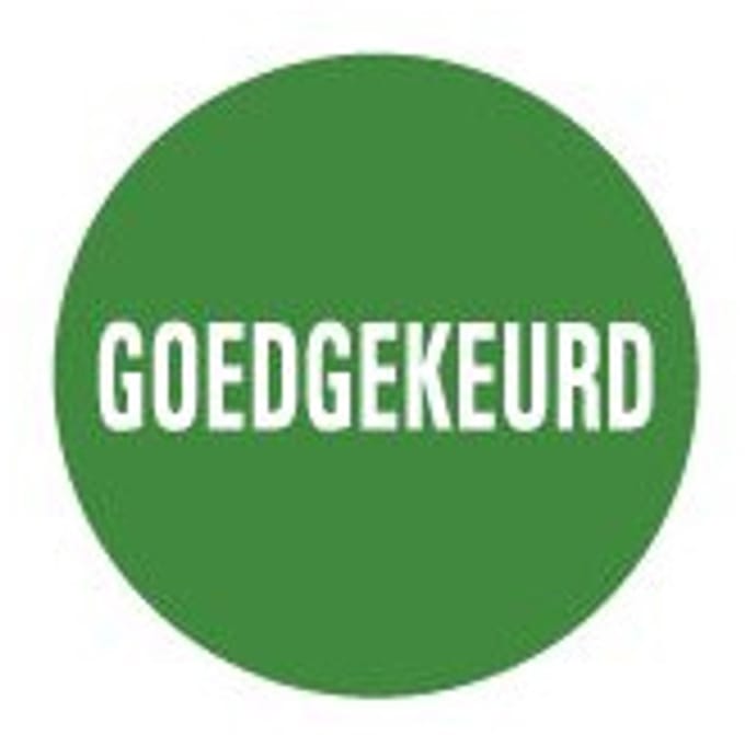 Goedgekeurd controlesticker, op vel 40 mm - 10 per kaart