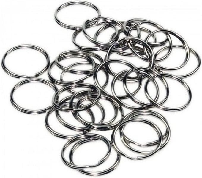 Benson Sleutelringen - 40x - metaal - 20x 24mm / 20x 30mm