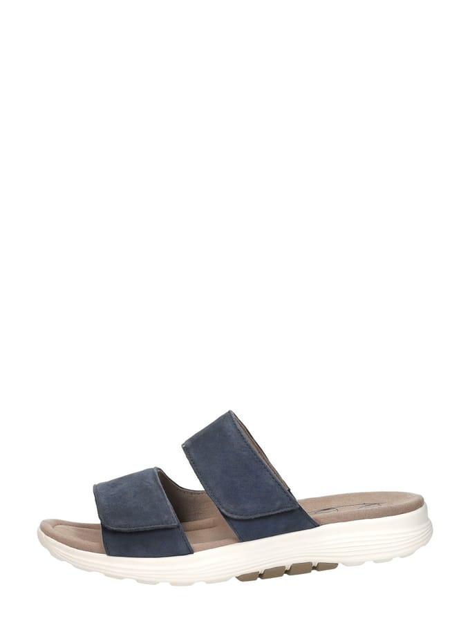 Gabor Rollingsoft Slippers blauw Suède - Maat 9