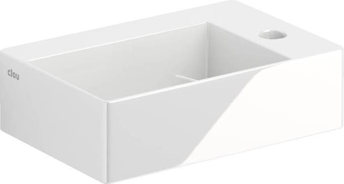 Clou Flush fontein 35.5x24.5cm inclusief plug met kraangat keramiek glanzend wit