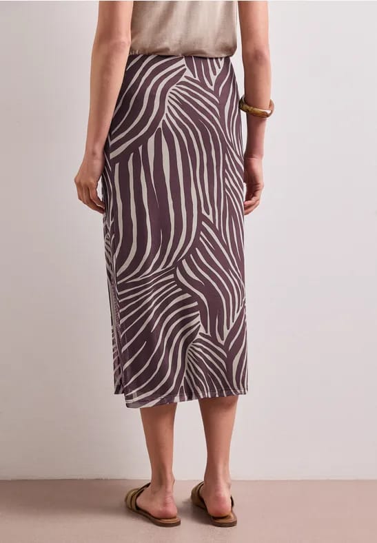 Midirok van mesh met print