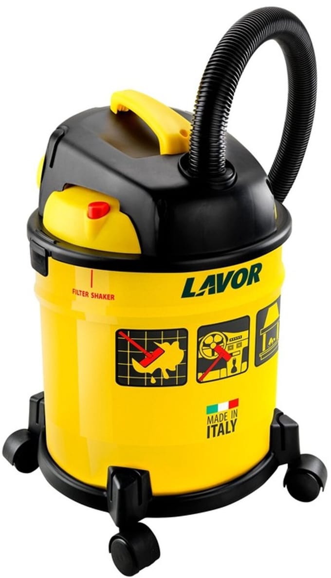 Lavor Freddy 4in1 - Stofzuiger - 20L - Stalen Tank - Geel