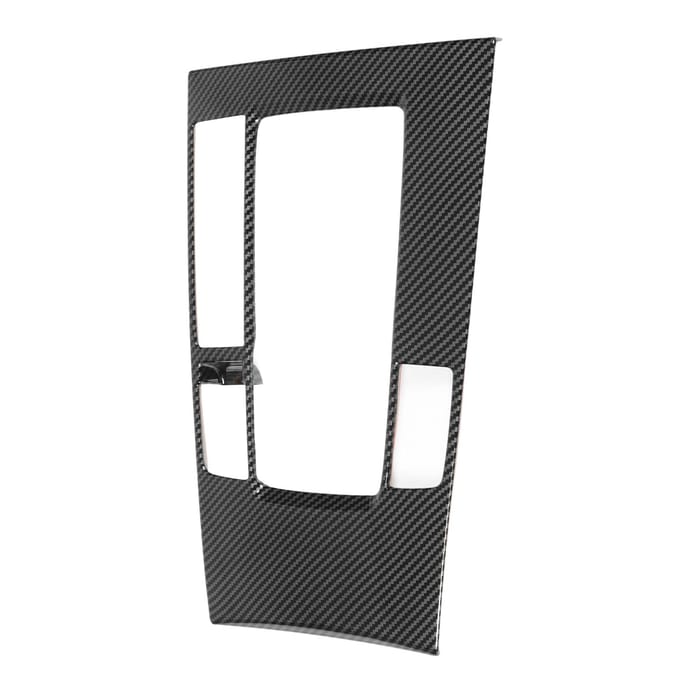 Cache de Cadre de Panneau de Levier de Vitesse de Console Centrale Style Fibre de Carbone Remplacement pour Mazda 3 2020‑2023 gray