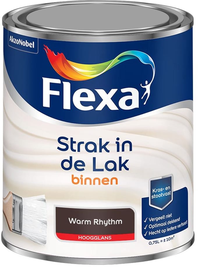 Flexa - Strak In De Lak Binnenlak Hoogglans - Warm Rhythm - Mengverf - 750 Ml