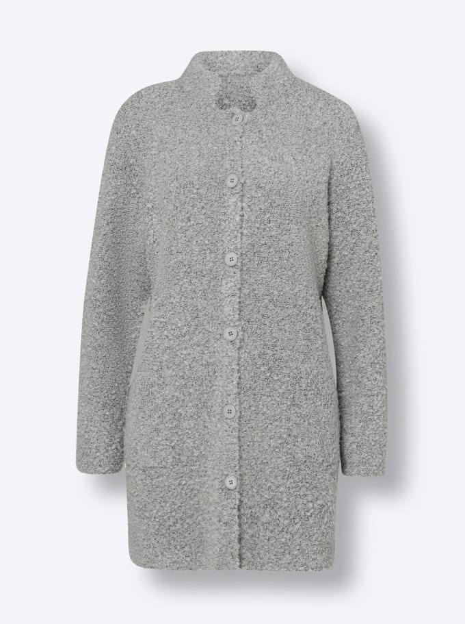 Lang gebreid vest