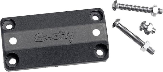 Scotty Rail Mounting Adapter Black, 7/8 1 Square / Round Rail u - Zwart