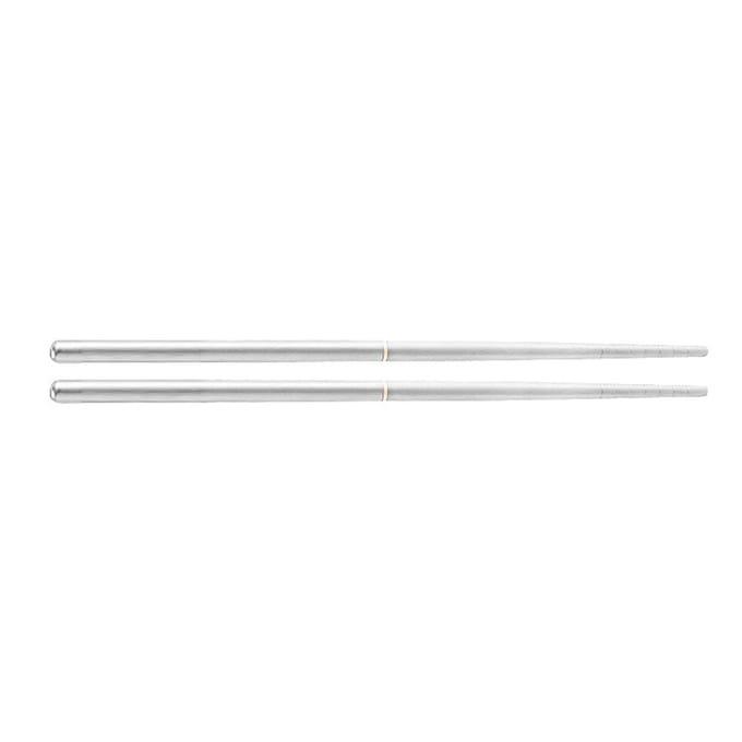 Titanium Eetstokjes Opvouwbaar Afneembaar Draagbaar Holle Eetstokjes Outdoor Kamperen Reizen Picknick white