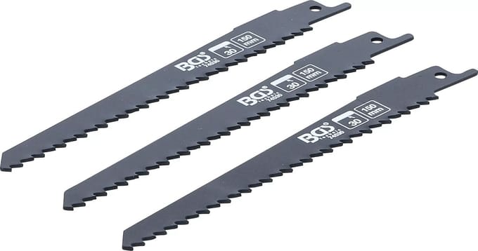 BGS Set sabelzaagbladen - voor hout - voor BGS 7367 - 3 delig