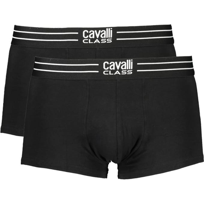 CAVALLI CLASS Boxers 2-Pack Zwart Maat M