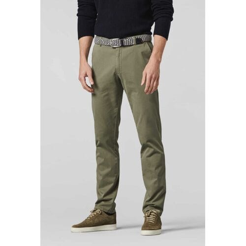 Meyer Broek Oslo Modern Fairtrade Cotton Flatfront Flex Olive / male