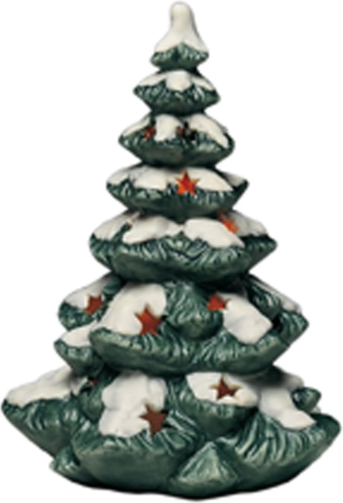Goebel - Kerst | Decoratief beeld / figuur Lichtjesboom | Aardewerk - 18cm - kerstboom