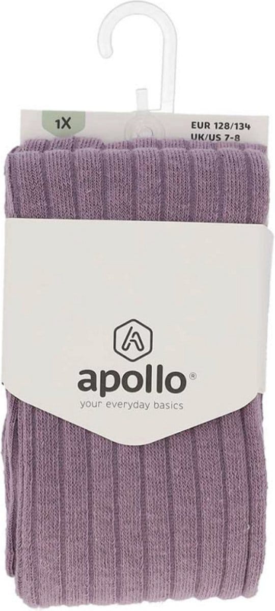 Apollo - Maillot - Paars - Rib - Patroon - Maat 92/98