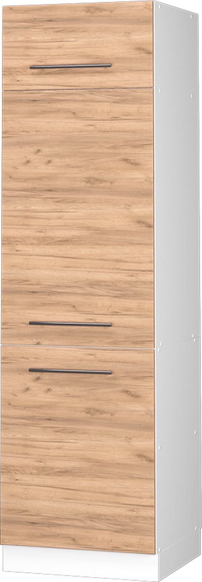 Vicco Fame-Line Koelkast ombouwkast – 60 cm Krachtige eik goud