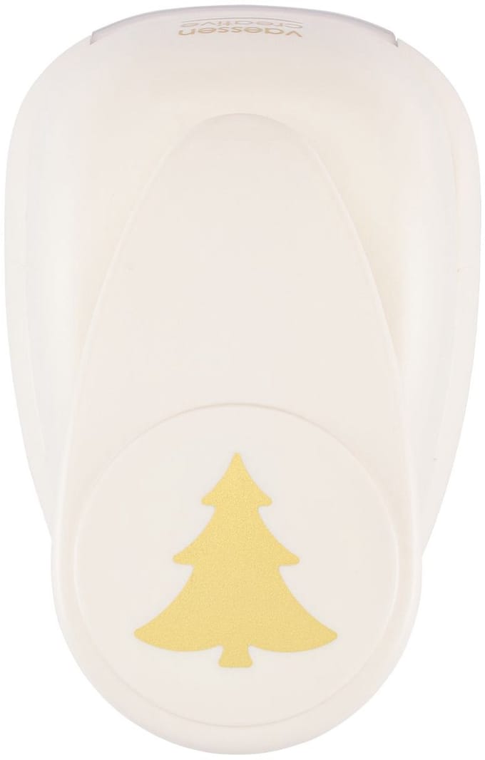 Vaessen Creative Pons - Figuurpons - Dennenboom - 4,3 x 4,5 cm