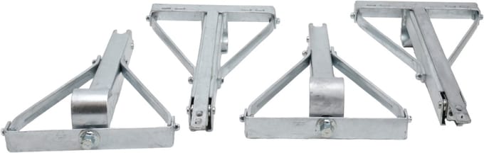 Set van 4 Winterhoff uitdraaisteunen - maximaal draagvermogen: 450 kg