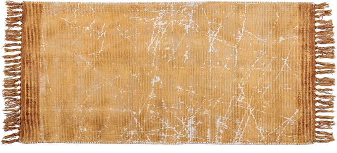 HANLI - Vloerkleed - Oranje - 80 x 150 cm - Viscose