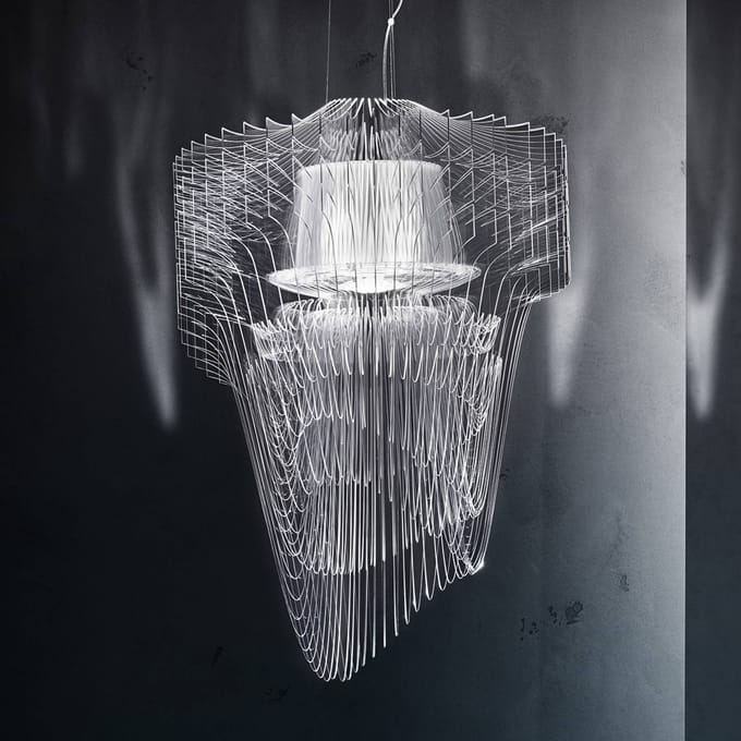 Slamp Aria S hanglamp, helder, Ø 50 cm