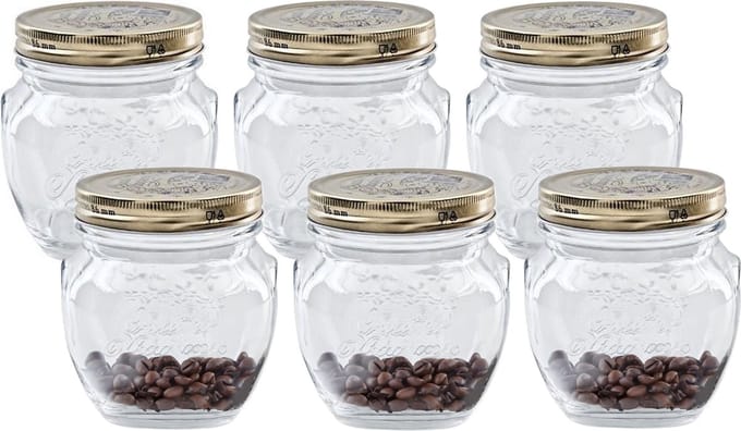 Bormioli Rocco Weckpot/inmaakpot - 6x - met schroefdeksel - 500 ml