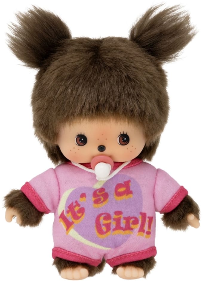 Monchhichi pop Bebichhichi romper It's a Girl 16cm speelgoedpop.