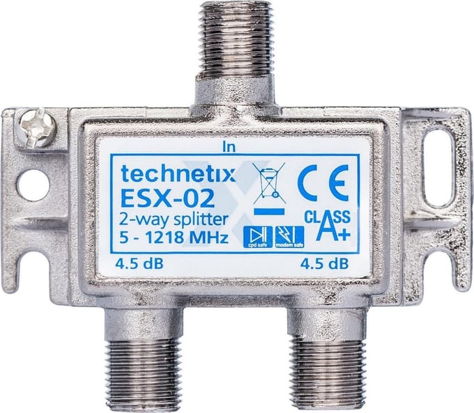 Satelliet Splitter Coax / 5-1218 MHz - 2 Uitgangen